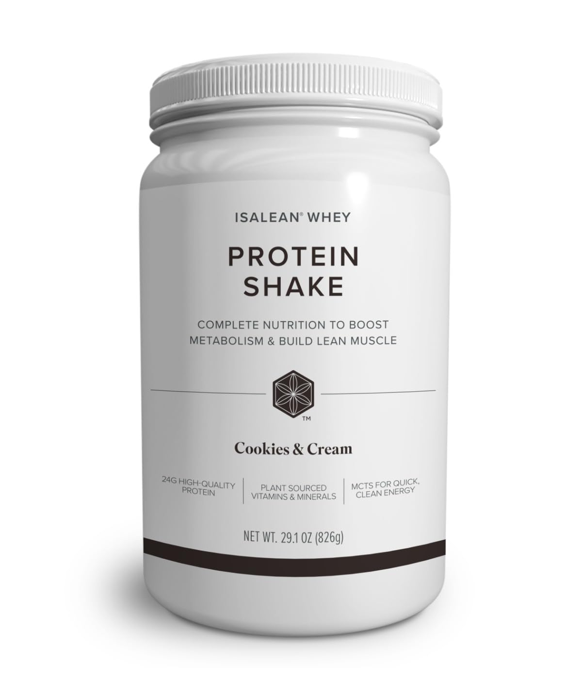 Isagenix IsaLean, 24g Protein Shake, Creamy Chocolate, 28.1 oz | Meal Replacement Protein Shake, Supports Lean Muscle, Keeps You Full for Longer, Formulated with MCT Oil and Vitamins