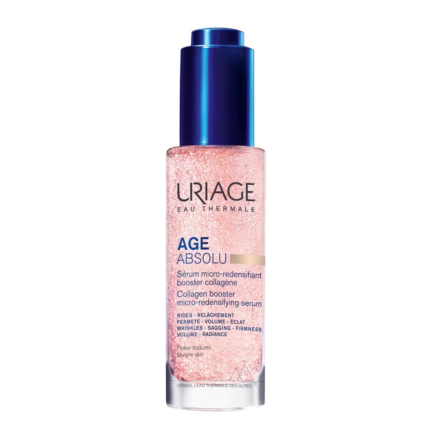 Uriage Age Absolu Collagen Booster Micro-Redensifying Serum With Procollagen Peptides & Retinol, Plumping Effect, Wrinkles, Radiance, Volume, Non-Greasy Finish