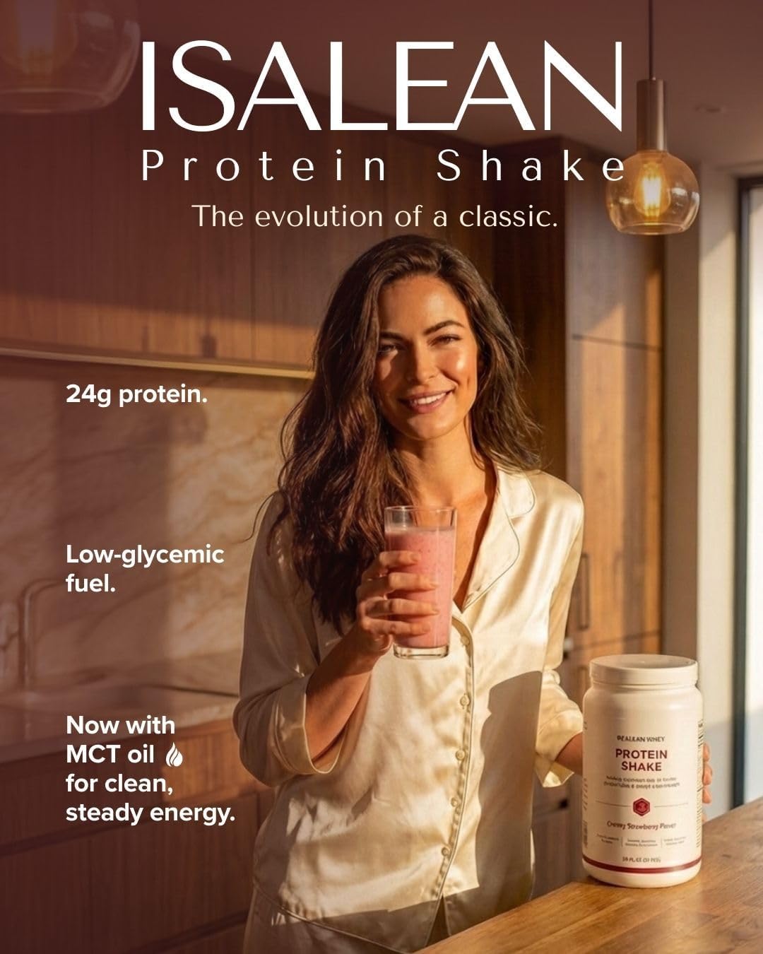 Isagenix IsaLean, 24g Protein Shake, Creamy Chocolate, 28.1 oz | Meal Replacement Protein Shake, Supports Lean Muscle, Keeps You Full for Longer, Formulated with MCT Oil and Vitamins