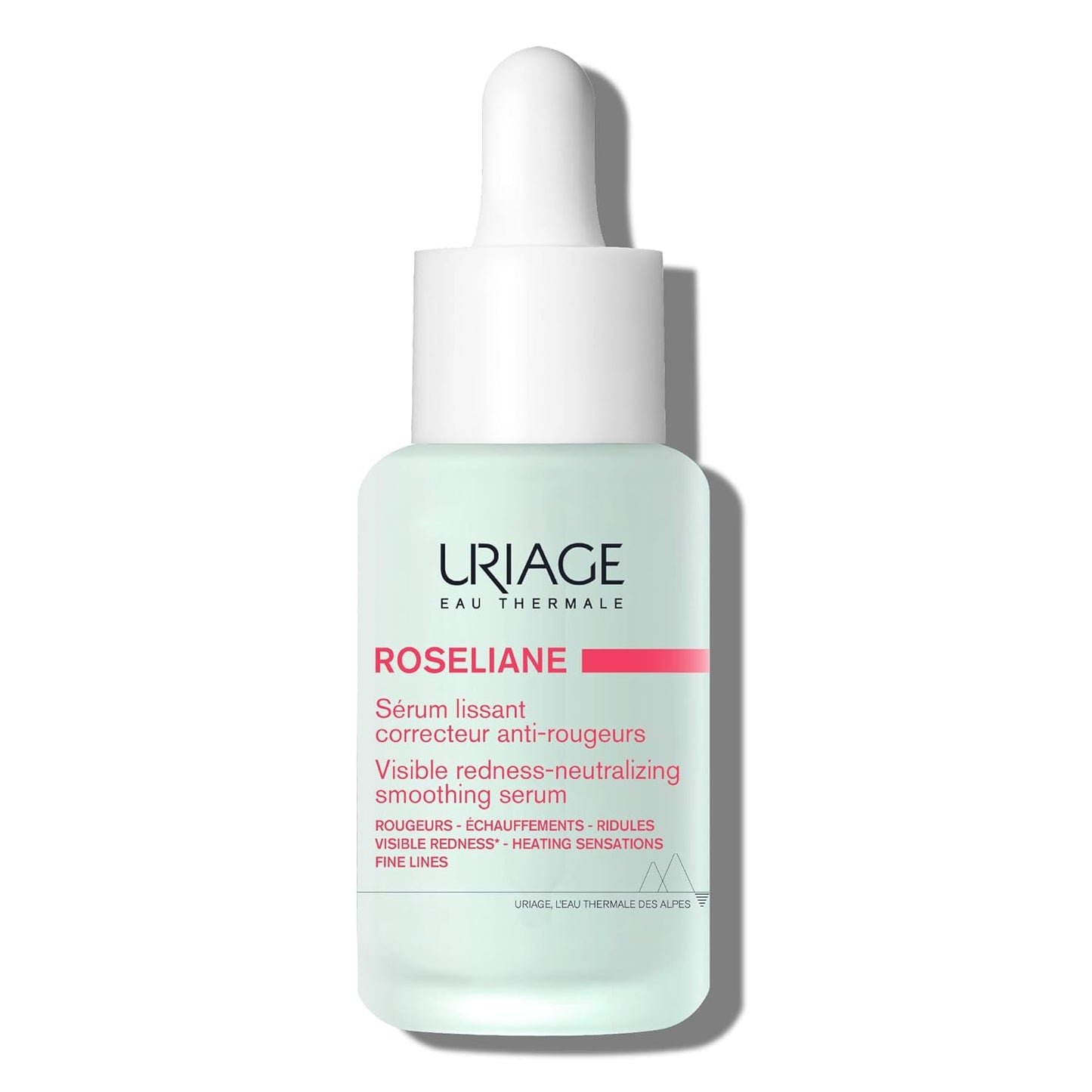 Uriage Roseliane Smoothing Serum, Visibly Calms Redness, Heating Sensations, Fine Lines, Face, Hesperidin, Enoxolone, Niacinamide, Squalane, Uriage Thermal Water