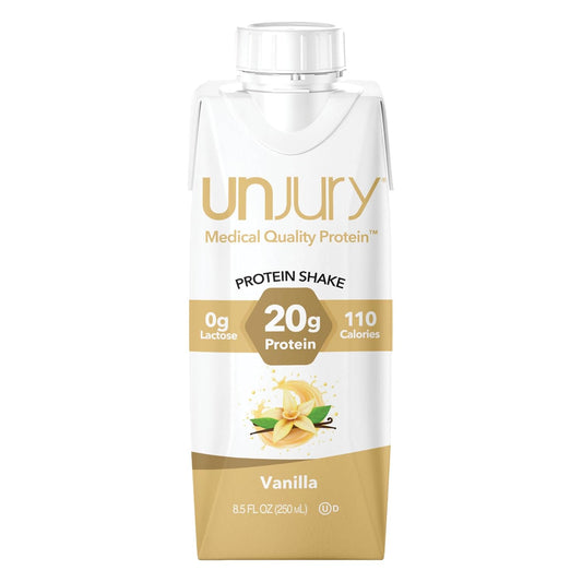 12-Pack Ready to Drink Liquid Protein Shakes | Vanilla | 20g High Protein | Grade-A Milk Protein Isolate | 12 Servings Per Case