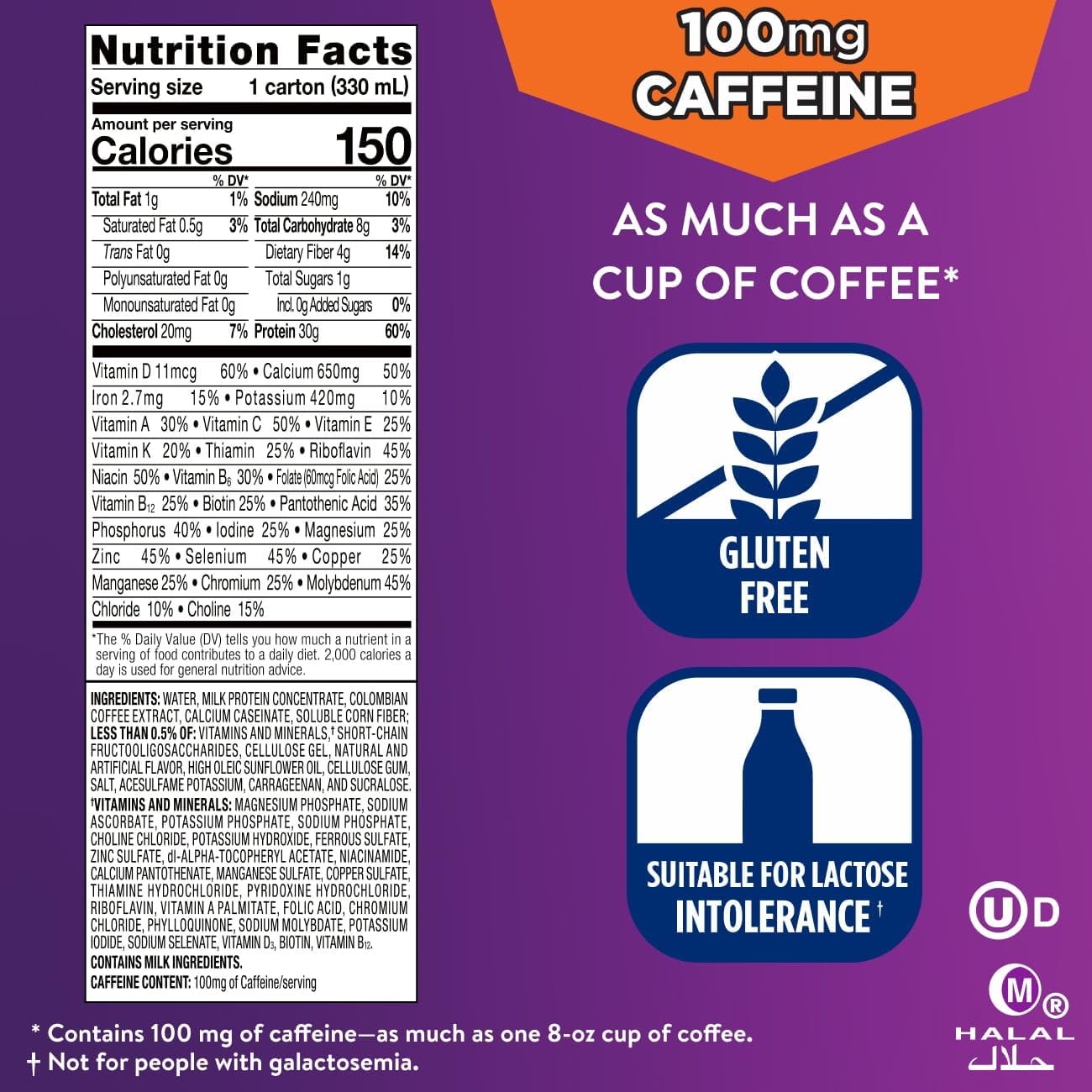Ensure Max Protein Café Mocha Shake, 30g High Protein, 12 Pack | 30g Protein to Support Muscle Health & Manage Hunger for Adults, Each Protein Shake has 1g Sugar, 150 Calories, 4g Fiber