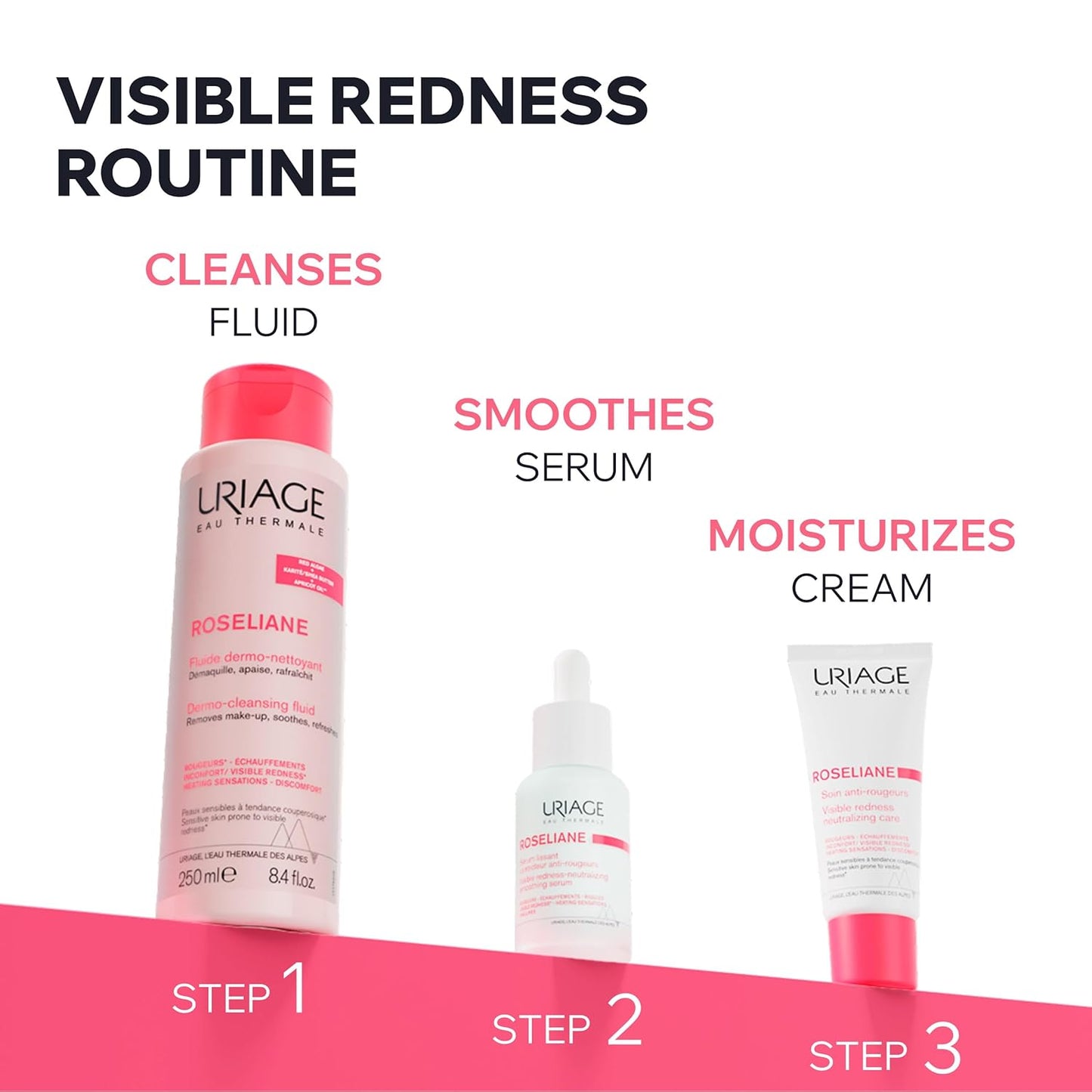 Uriage Roséliane Visible Redness-Neutralizing Rich Care With Red Algae + Ceramides + Shea Butter, Soothes, Nourishes & Reduces Visible Redness, Rich Face Care For Long-Lasting Comfort, Non-Comedogenic