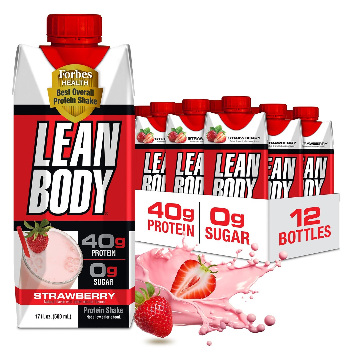 Lean Body Ready-to-Drink, Plant-Based Vegan Chocolate Protein Shake, 30g Protein, No Artificial Flavors, Sweeteners or Colors, Non GMO, Gluten Free, Premium Pea & Rice Blend (Pack of 12)