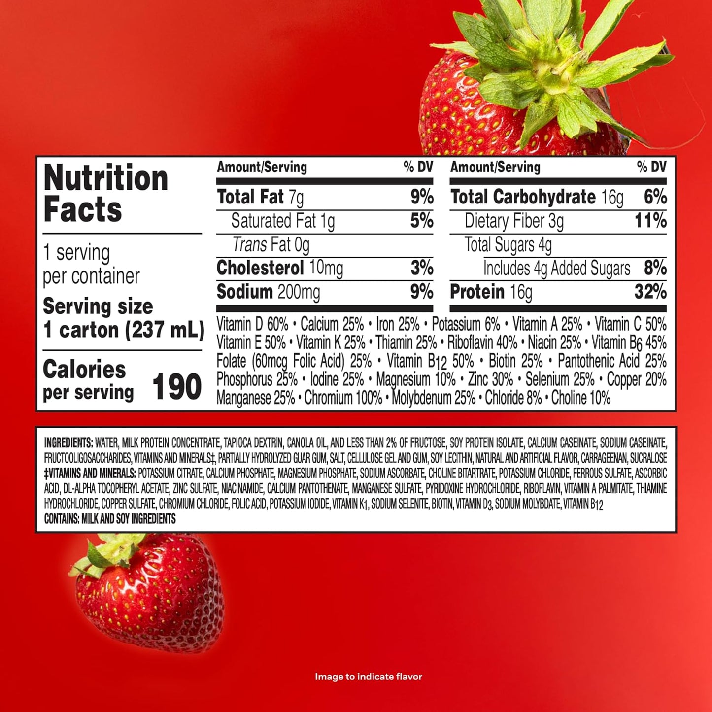 BOOST Glucose Control Ready to Drink Nutritional Drinks, Creamy Strawberry, 8 fl oz Carton (4 x 6 Packs)