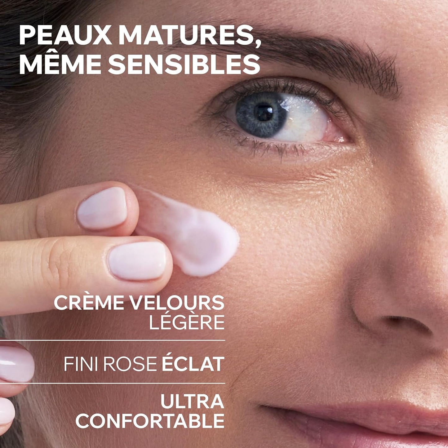 Uriage Age Absolu Redensifying Rosy Cream, Visibly Reduces Wrinkles, Plumps & Smoothes skin, Procollagen peptide, Retinol and Vitamin C & E, For Mature Skin, Exclusive Anti-Aging Patent