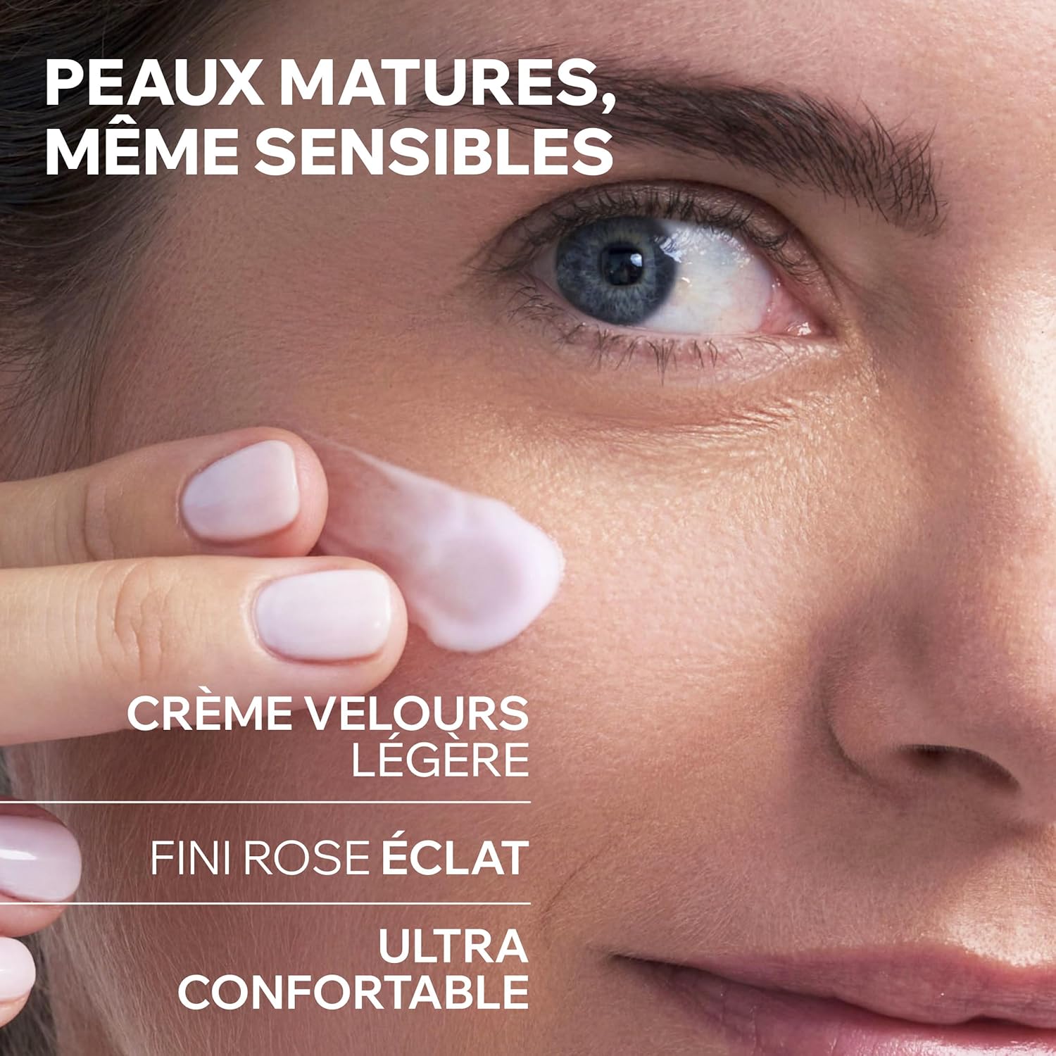 Uriage Age Absolu Redensifying Rosy Cream, Visibly Reduces Wrinkles, Plumps & Smoothes skin, Procollagen peptide, Retinol and Vitamin C & E, For Mature Skin, Exclusive Anti-Aging Patent
