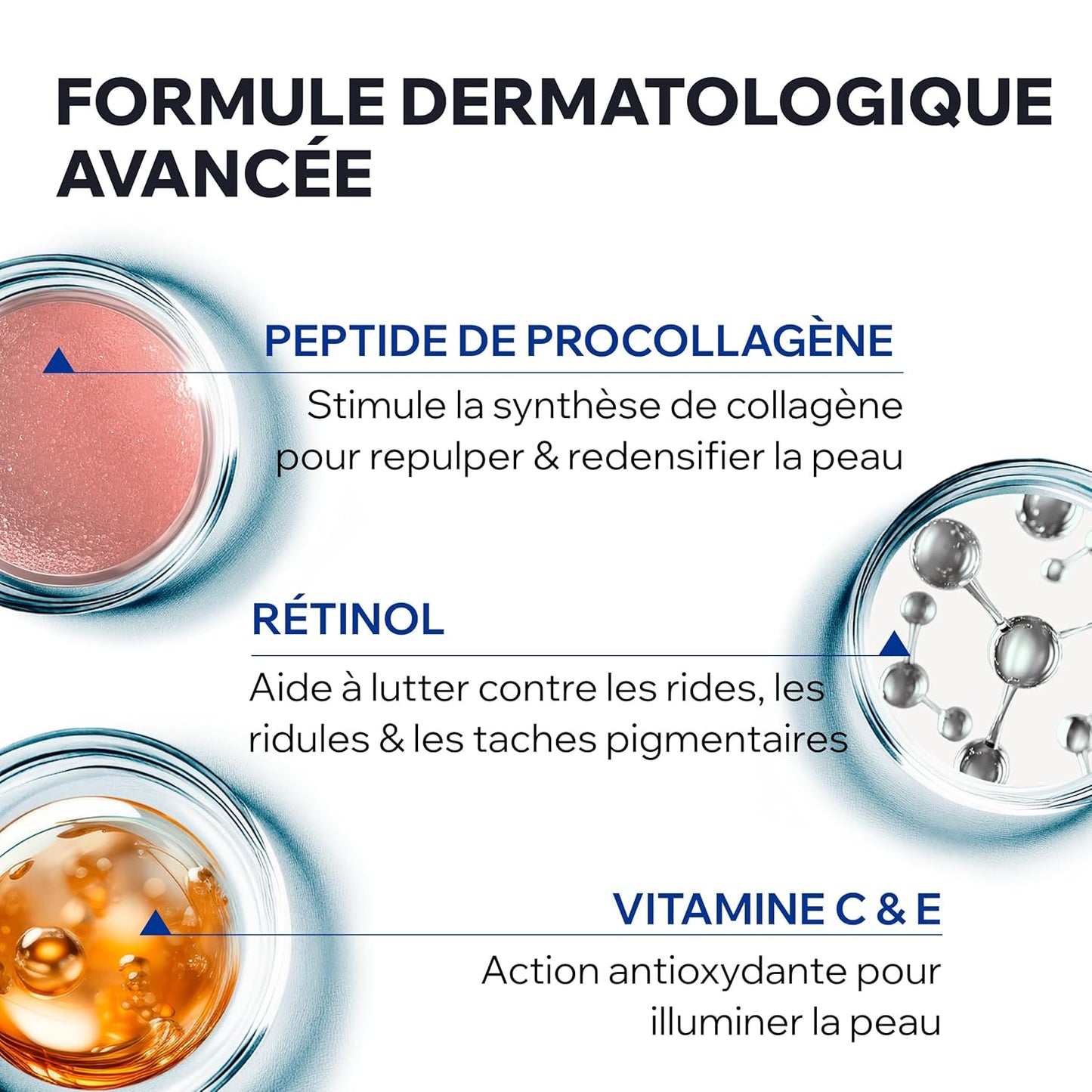 Uriage Age Absolu Redensifying Rosy Cream, Visibly Reduces Wrinkles, Plumps & Smoothes skin, Procollagen peptide, Retinol and Vitamin C & E, For Mature Skin, Exclusive Anti-Aging Patent