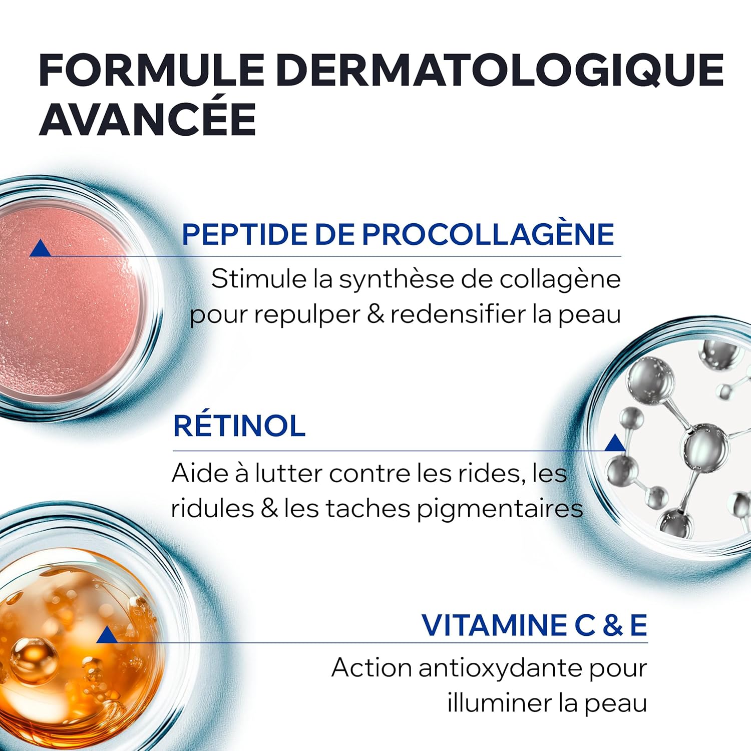 Uriage Age Absolu Redensifying Rosy Cream, Visibly Reduces Wrinkles, Plumps & Smoothes skin, Procollagen peptide, Retinol and Vitamin C & E, For Mature Skin, Exclusive Anti-Aging Patent